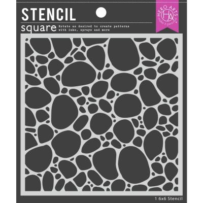 Hero Arts Stencil - Pebbles & Stones